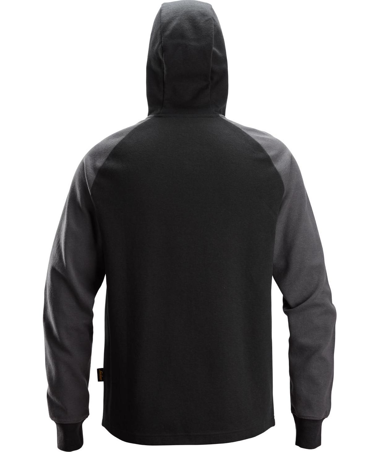Snickers hoodie 2842, Black/Steel Grey