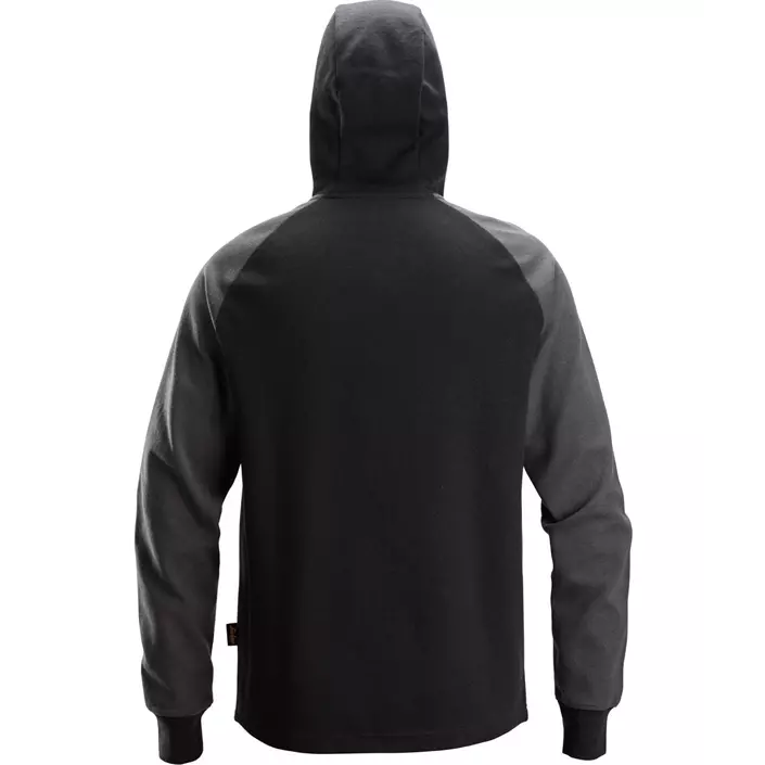 Snickers hoodie 2842, Black/Steel Grey, large image number 1