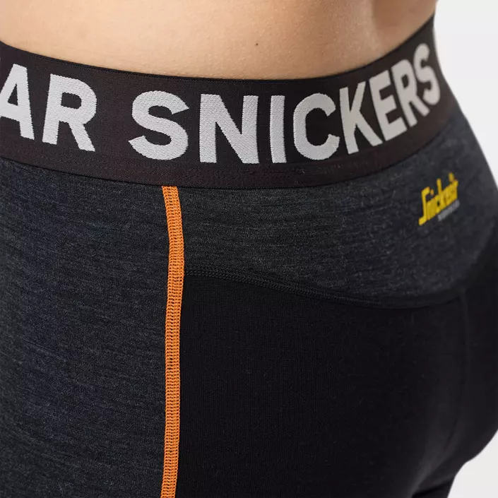 Snickers underställsbyxor med merinoull 9471 dam, Black/Anthracite Melange, large image number 10