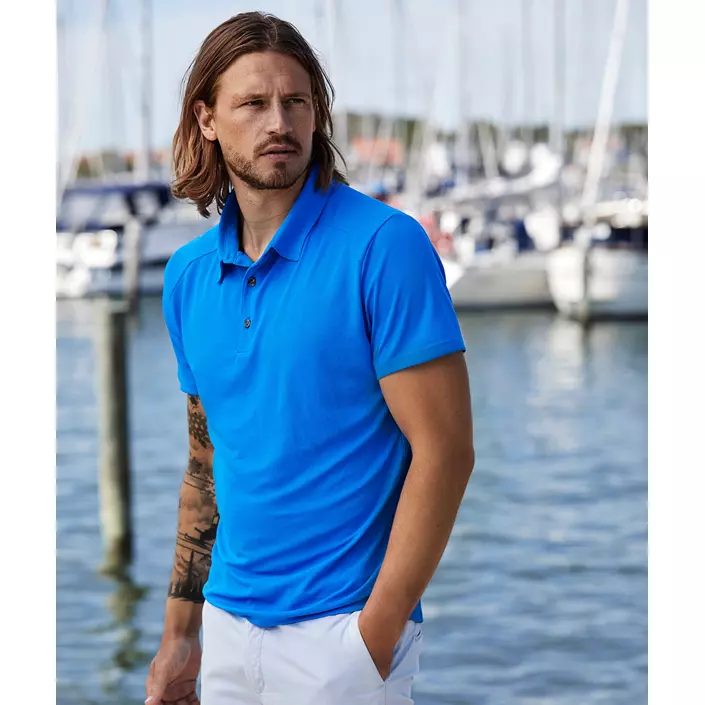 Tee Jays Luxury Sport polo T-skjorte, Elektrisk blå, large image number 1