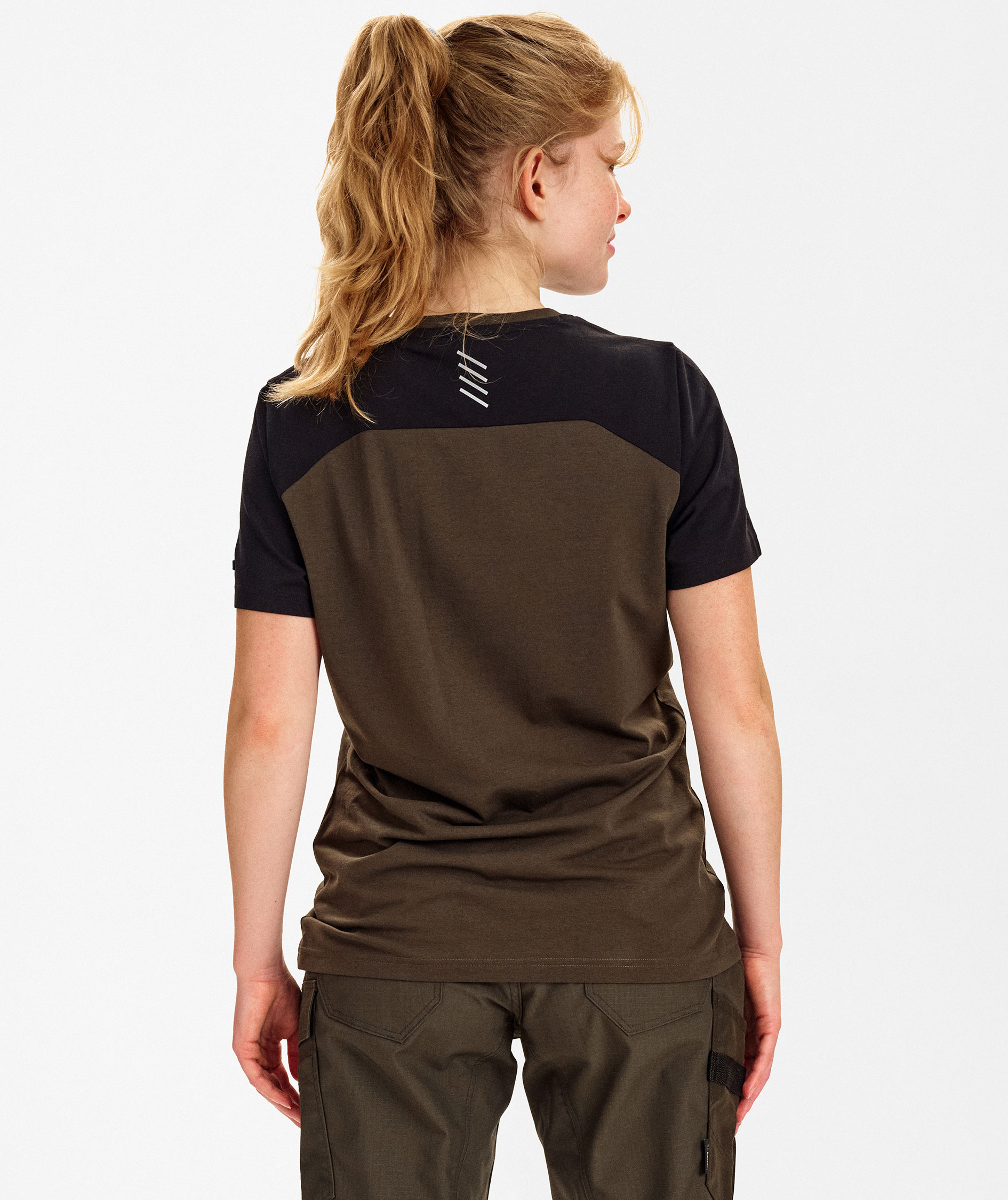 Engel Entire women's T-shirt, Forest Green/Black, large image number 4