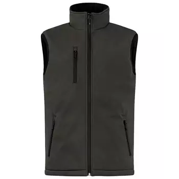 Clique lined softshell vest, Dark Grey