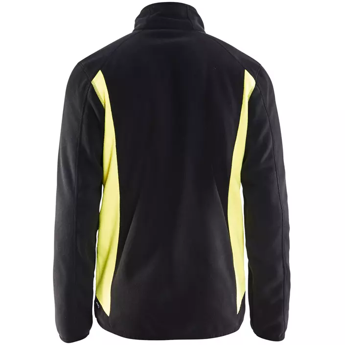Blåkläder Unite fleece jacket, Black/Hi-Vis Yellow, large image number 1