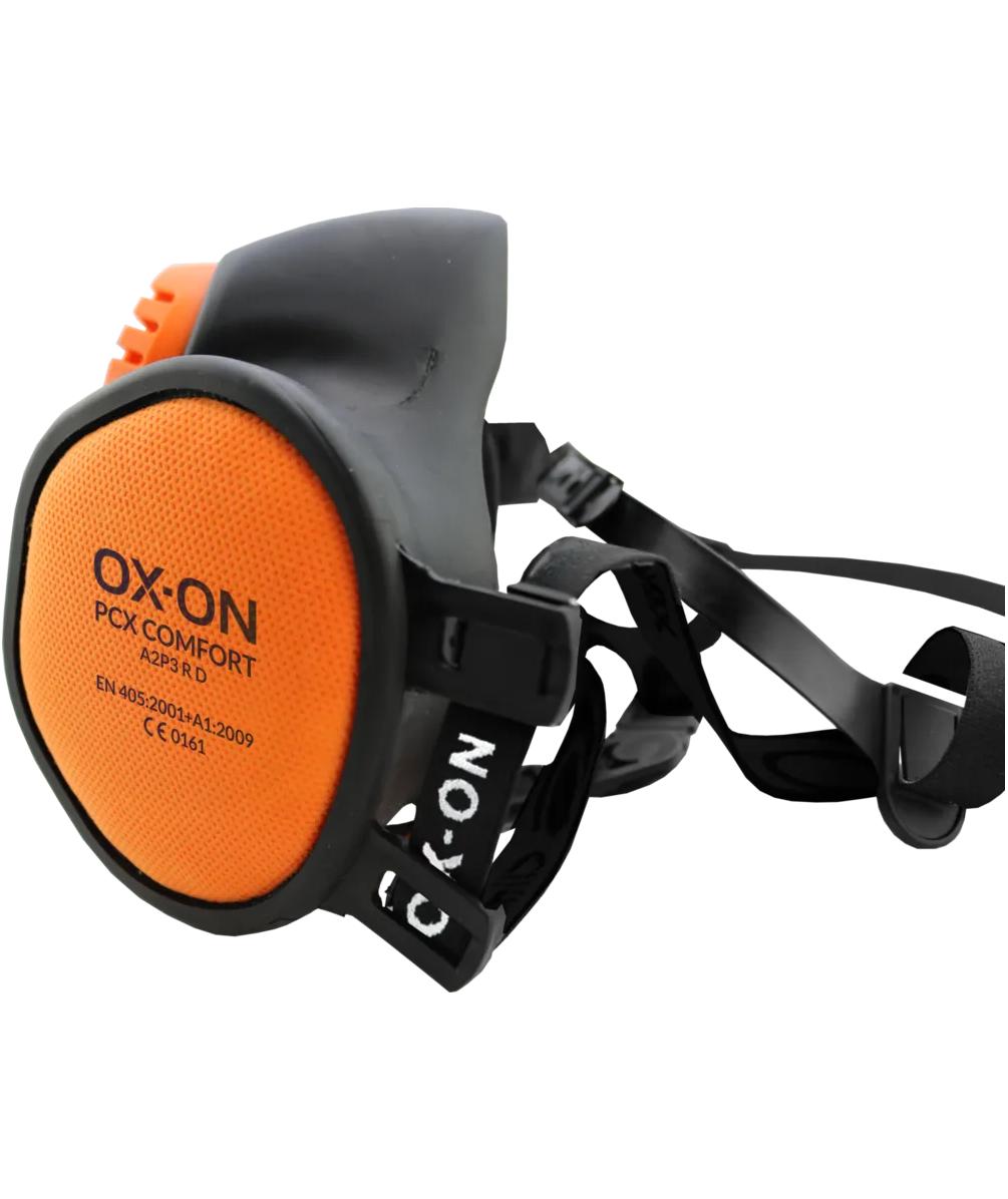 OX-ON half mask PCX comfort A2P3 R D, Black/Orange, Black/Orange, large image number 1