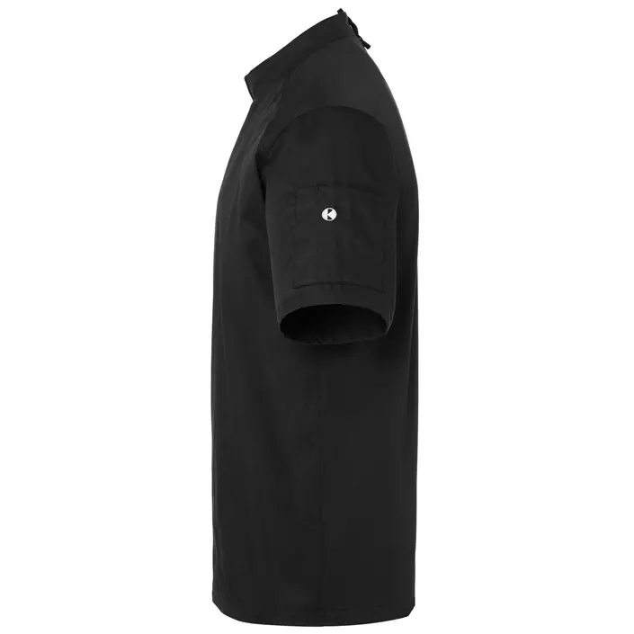 Karlowsky short-sleeved chefs jacket, Black, large image number 3