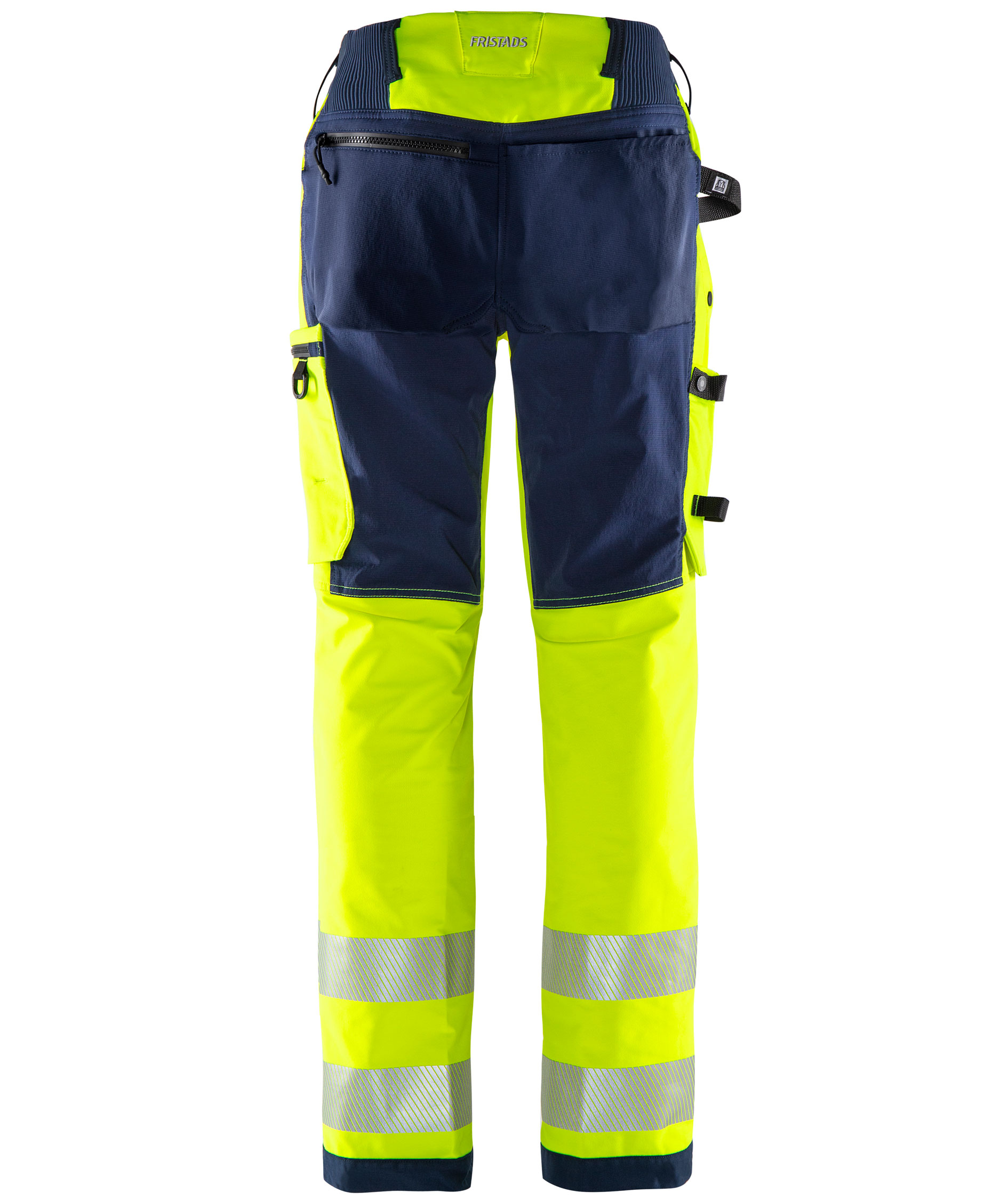 Fristads Green women's work trousers 2665 GSTP full stretch, Hi-Vis yellow/marine, large image number 2