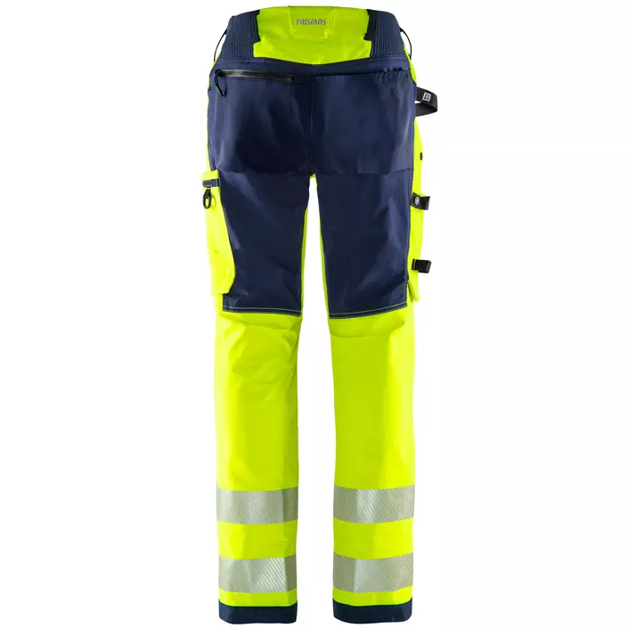 Fristads Green women's work trousers 2665 GSTP full stretch, Hi-Vis yellow/marine, large image number 2