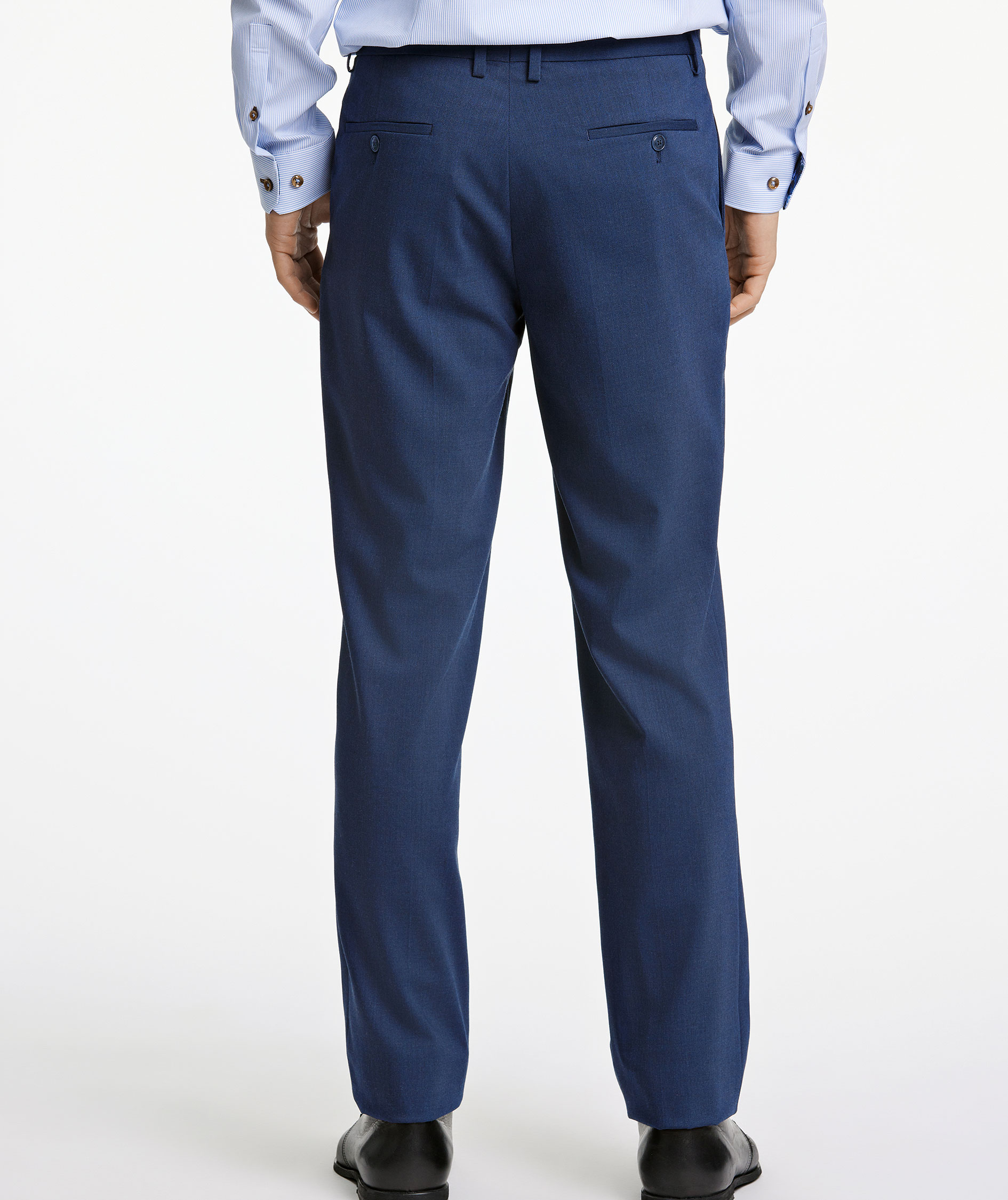 Lindbergh Modern fit suit trousers with wool, DK Navy Mel, large image number 6