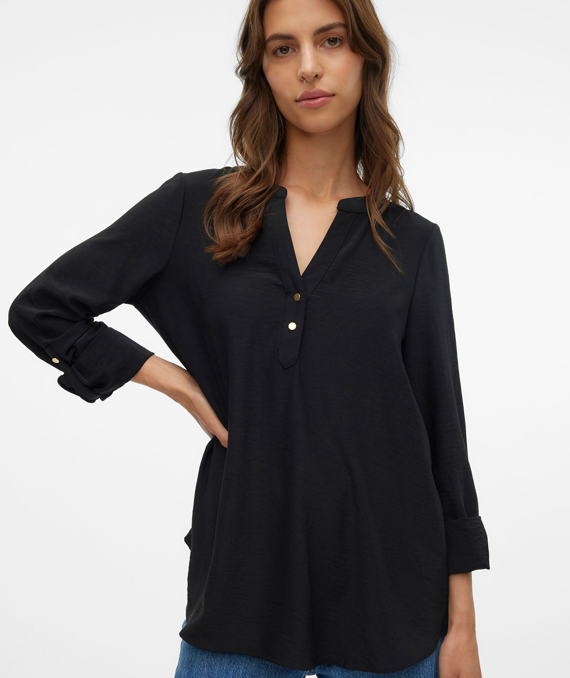 Vero Moda VMANI women's blouse, Black, large image number 1