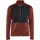 Blåkläder fleece cardigan, Bränd Röd/Svart, Bränd Röd/Svart, swatch