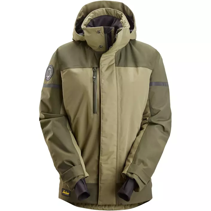 Snickers AllroundWork dame vinterjakke 1177, Khaki Green/Dark Khaki Green, large image number 0