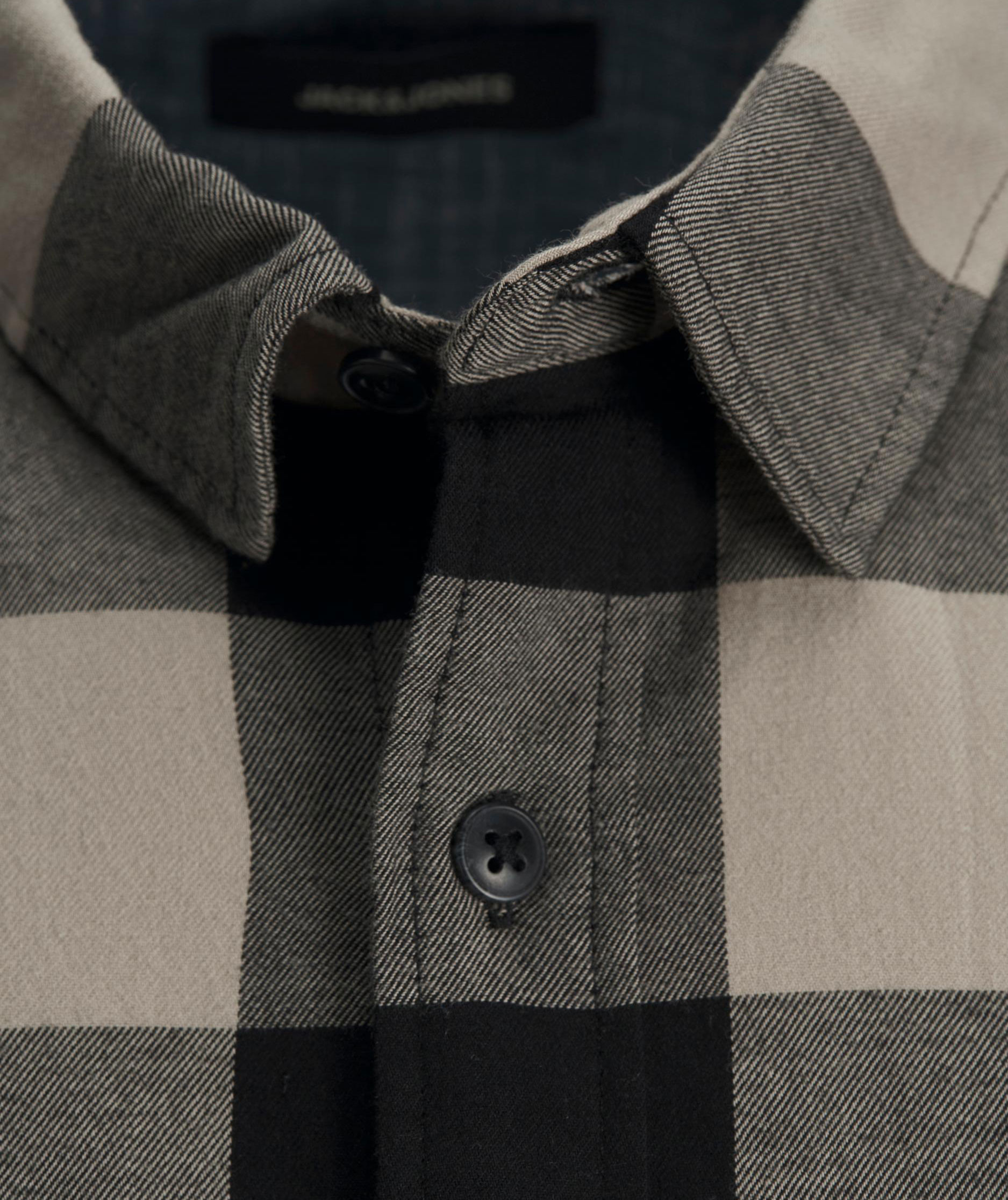 Jack & Jones JJEGINGHAM Slim fit twill skogsarbetare skjorta, Crockery