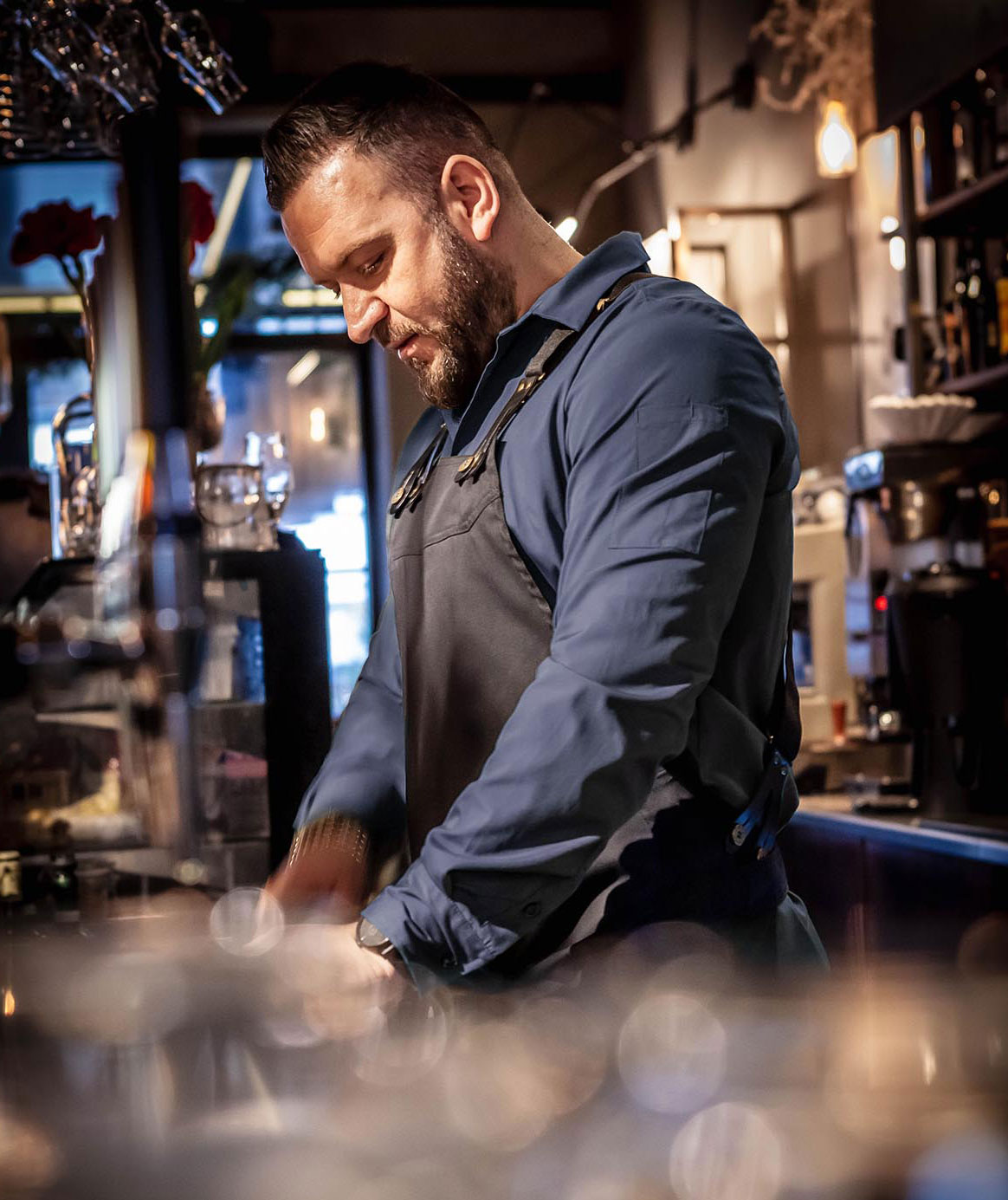 Segers 1013 Action stretch shirt, Navy, large image number 5