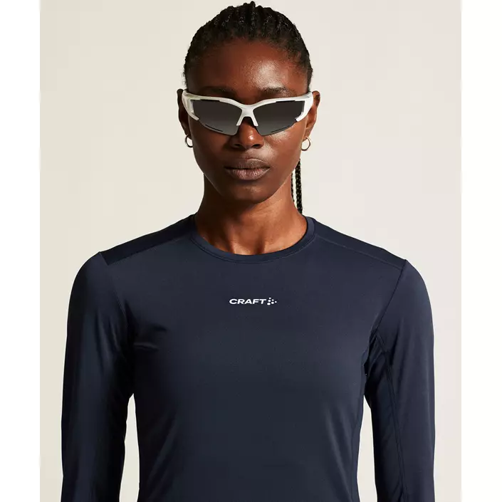 Craft ADV Essence langærmet dame T-shirt, Blaze, large image number 6
