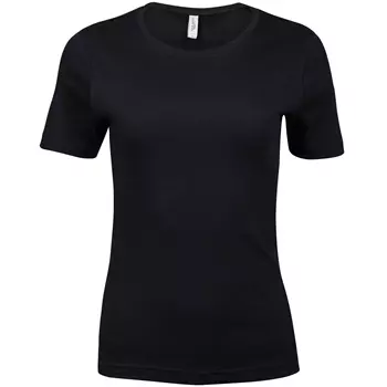 Tee Jays Interlock dame T-shirt, Sort