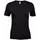 Tee Jays Interlock dame T-shirt, Sort, Sort, swatch