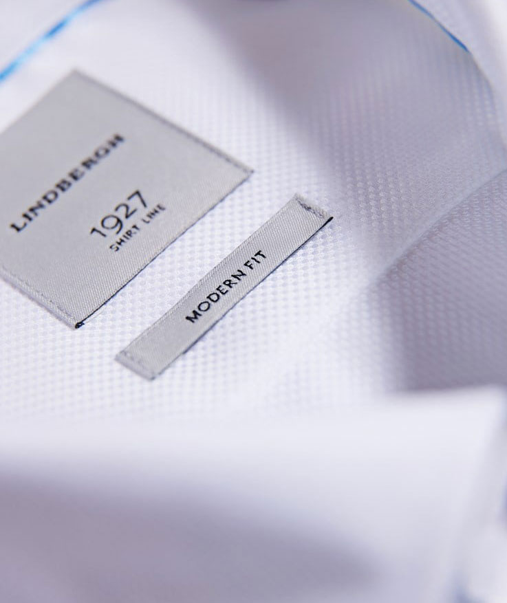 Lindbergh 1927 Signature Modern fit skjorte, Hvid, large image number 6