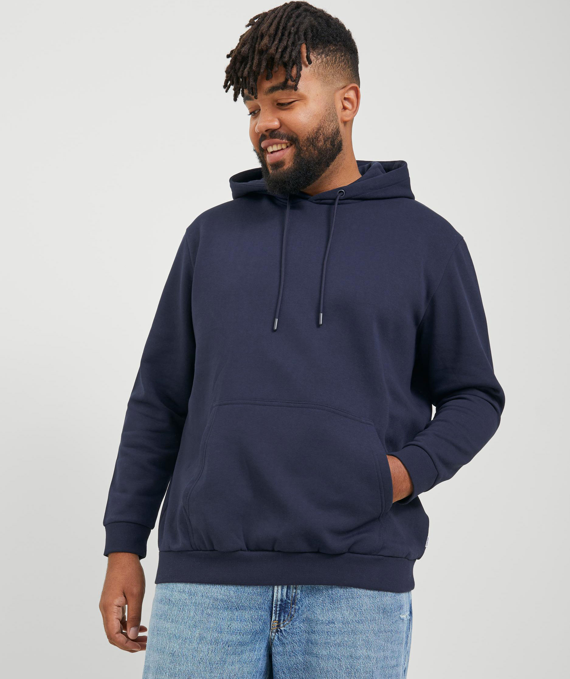 Jack & Jones Plus JJEBRADLEY hoodie, Navy Blazer