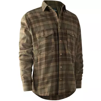 Deerhunter Noah flannel overshirt, Green Check