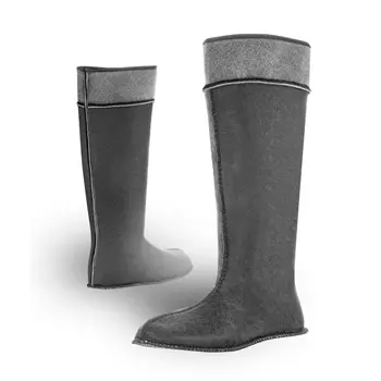 VM Footwear felt socks for rubber boots, Black