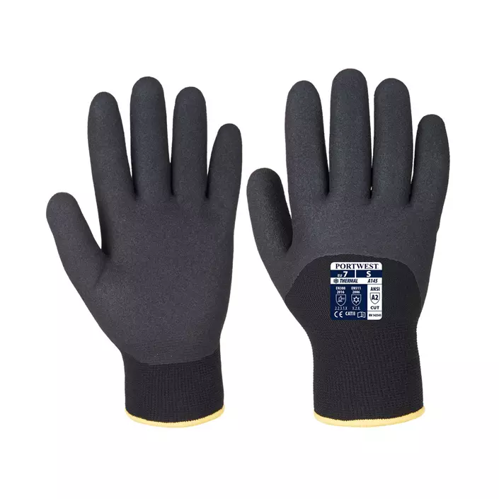 Portwest A146 winter work gloves, Black, large image number 0