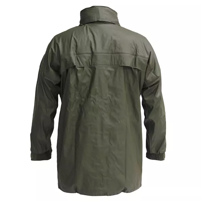Ocean PU Comfort Stretch PU rain jacket, Olive Green, large image number 1