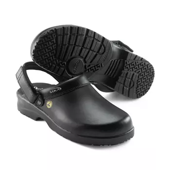 Sika Fusion clogs with heel strap OB, Black