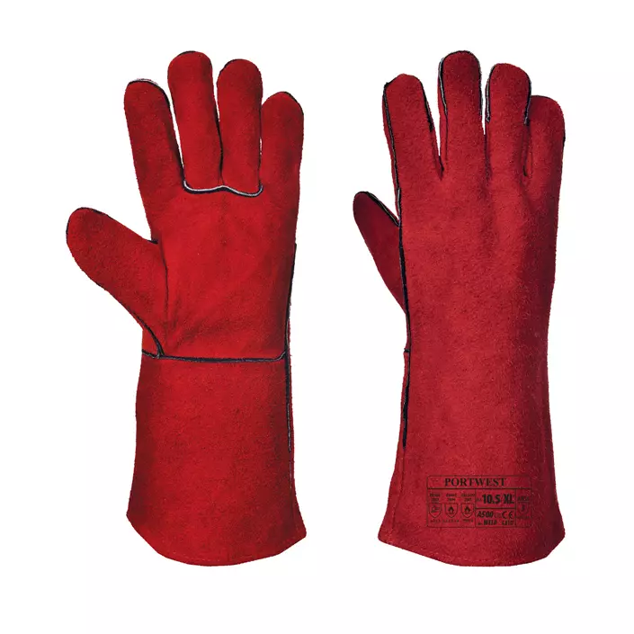 Portwest welding gloves, Red, large image number 0