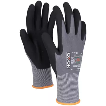 OX-ON Flexible Supreme 1600 work gloves (box with 144 pairs), Grey/Black
