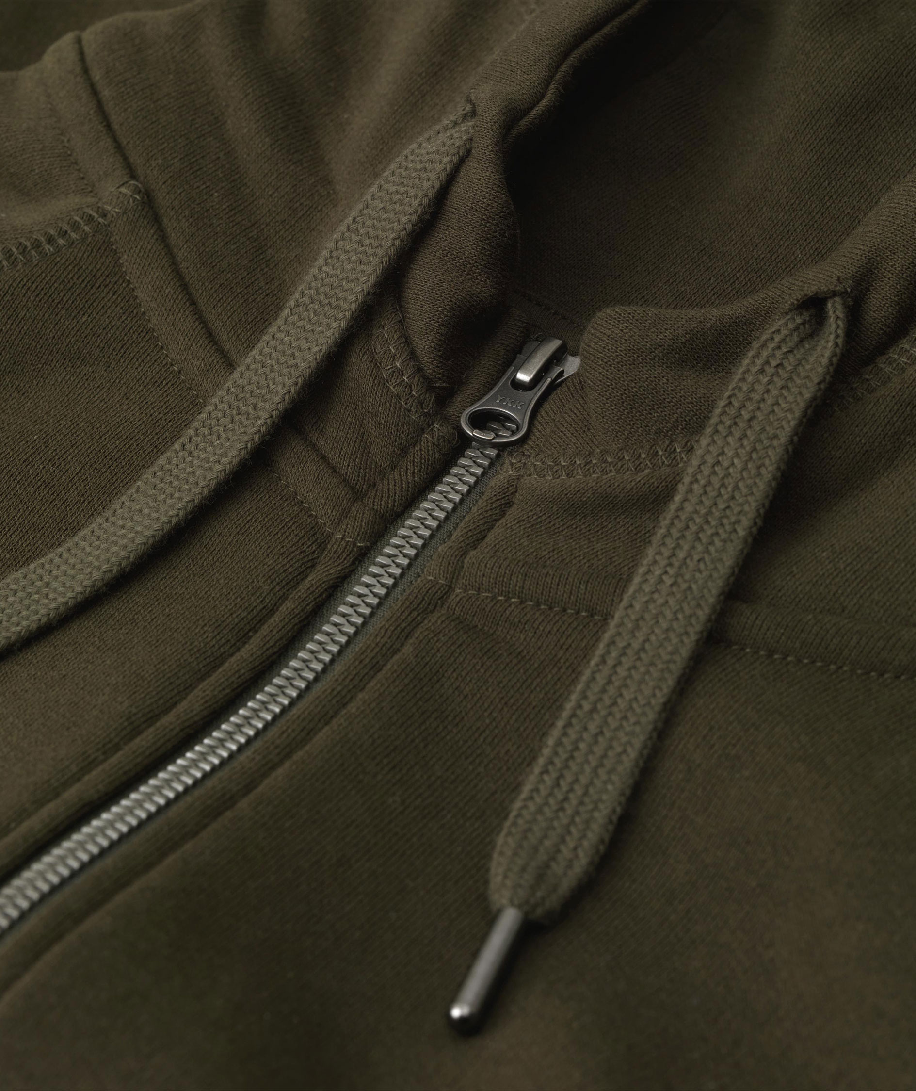 ID Core dame h&aelig;ttetr&oslash;je med lynl&aring;s, Olivengr&oslash;n, large image number 3