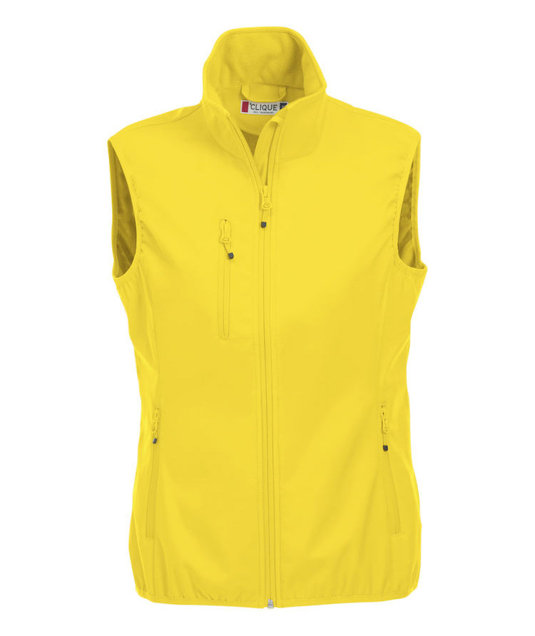 Clique Basic women's softshell vest, Lemon Yellow