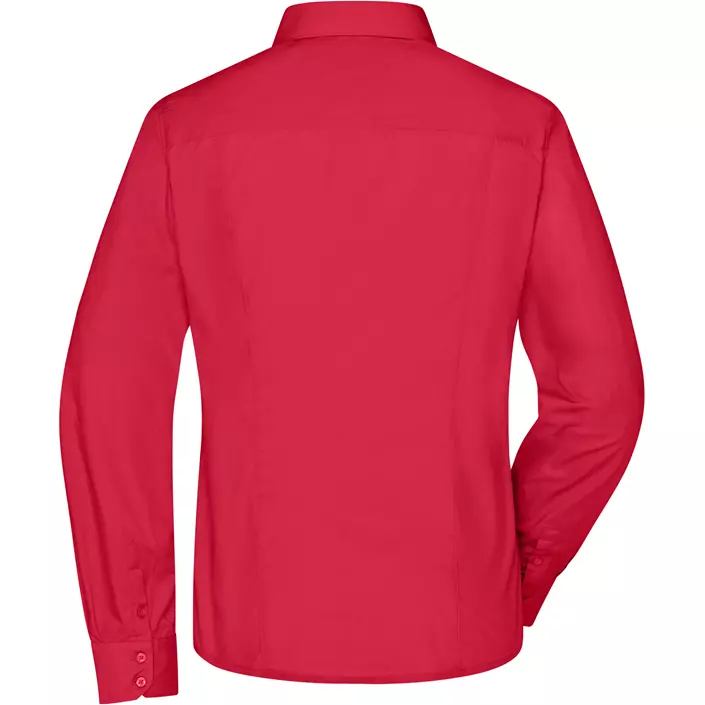 James & Nicholson modern fit dame skjorte, Rød, large image number 1