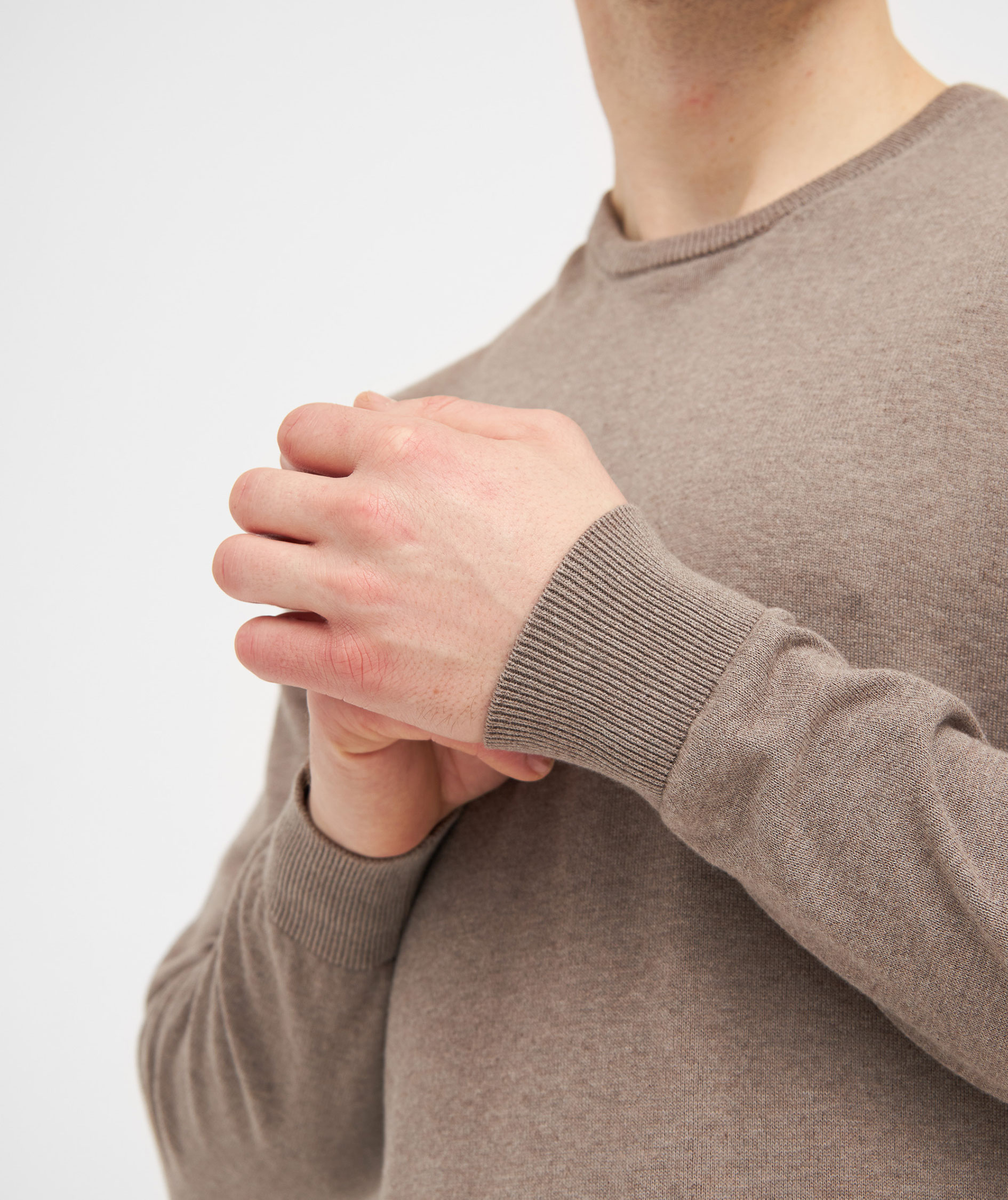 Clipper Napoli knitted pullover, Warm Sand Melange, large image number 3