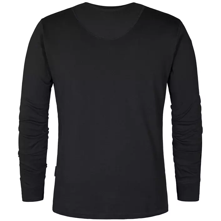 Engel Extend long-sleeved Grandad  T-shirt, Antracit Grey, large image number 1