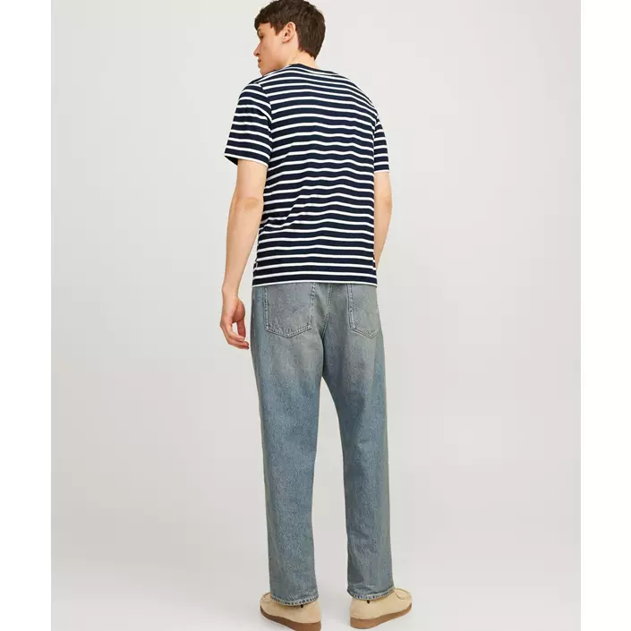 Jack & Jones JJEORGANIC Basic T-shirt, Navy Blazer/Cloud Dancer, large image number 2