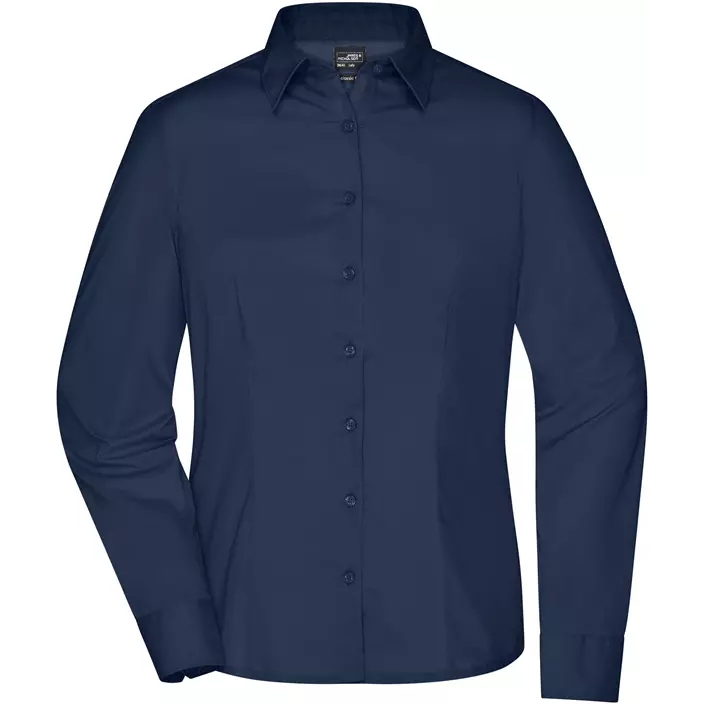 James & Nicholson modern fit Damen Hemd, Navy, large image number 0