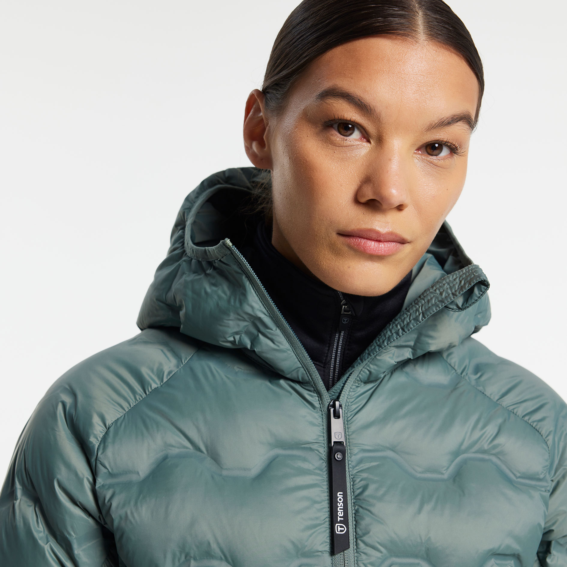 Tenson TXlite Shibui women's down jacket, Grey Green, large image number 6