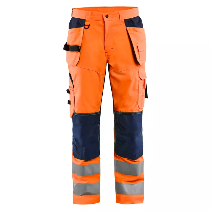 Blåkläder håndværkerbukser, Hi-vis Orange/Marine, large image number 0