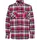 ID Green Leaf flannel shirt, Red, Red, swatch