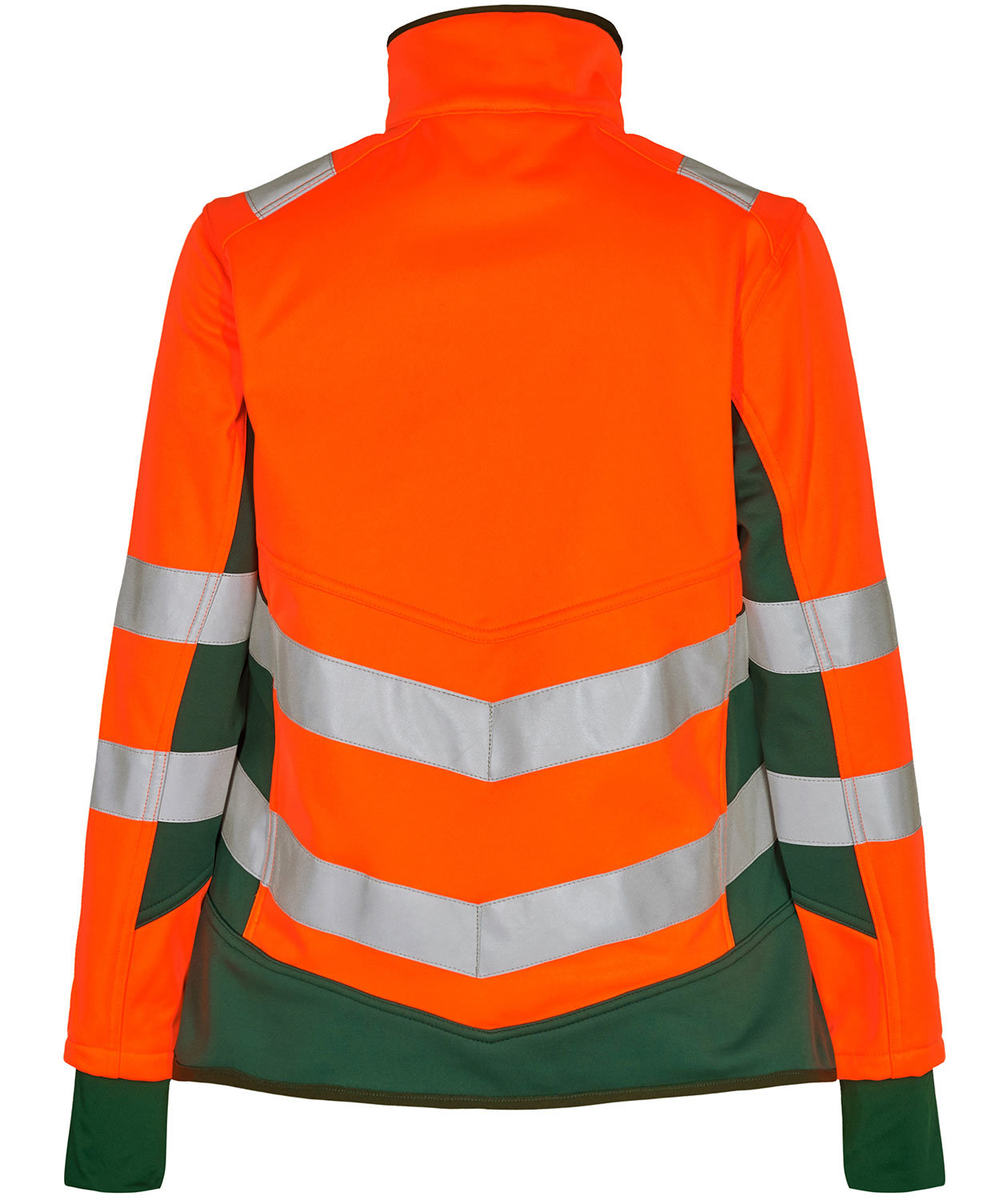Engel Safety women's softshell jacket, Hi-vis Orange/Green, large image number 1