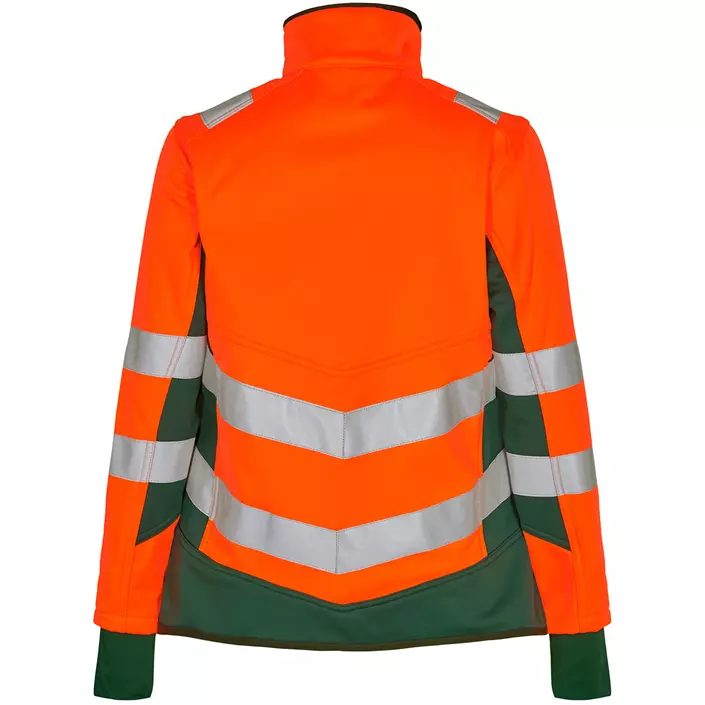 Engel Safety women's softshell jacket, Hi-vis Orange/Green, large image number 1