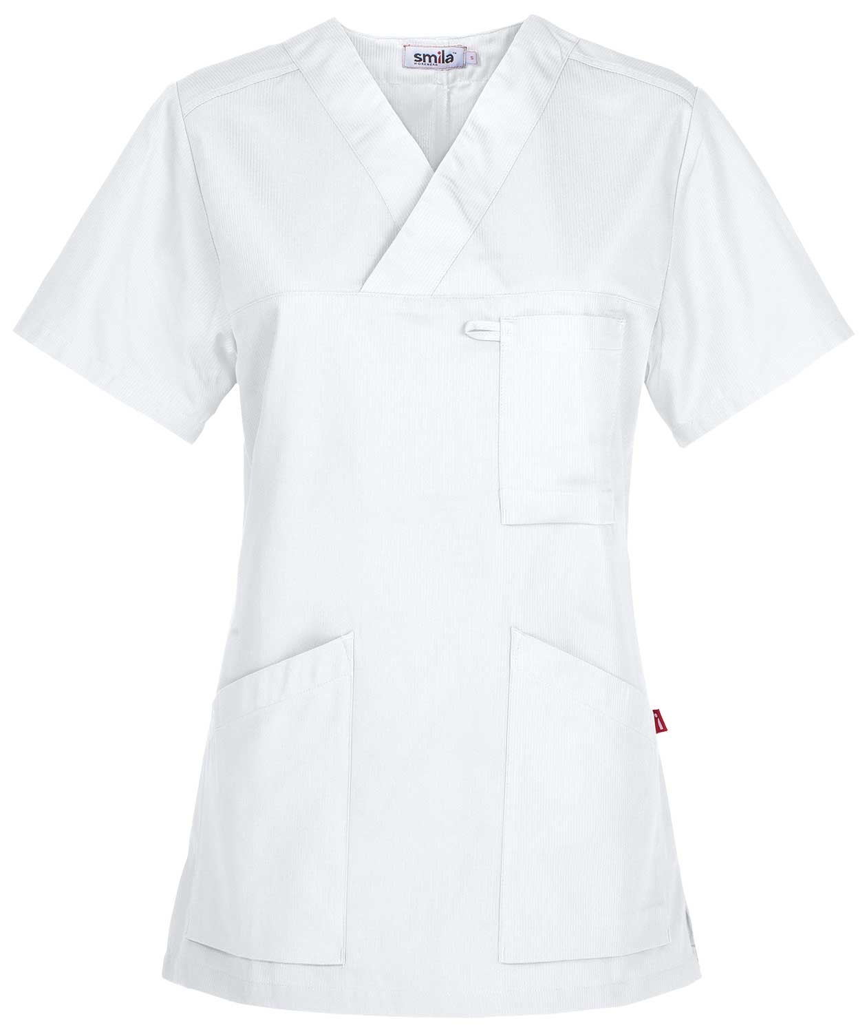 Smila Workwear Alva bussarong dam, Vit, Vit, swatch