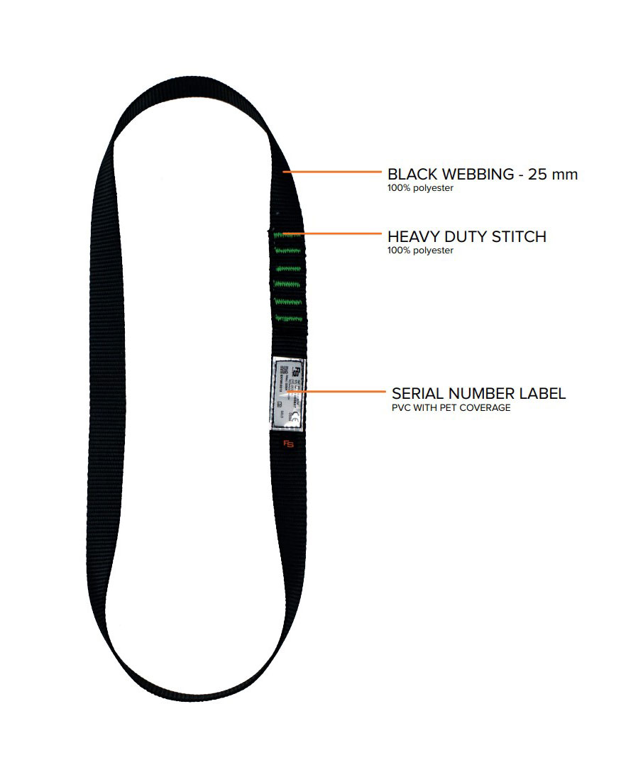 OS FallSafe BASIC 1 fall protection kit with 10m rope, Black/Orange, Black/Orange, large image number 6