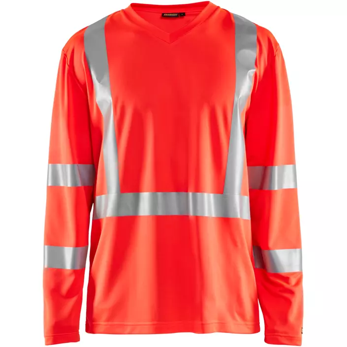 Blåkläder langærmet T-shirt, Hi-Vis Rød, large image number 0