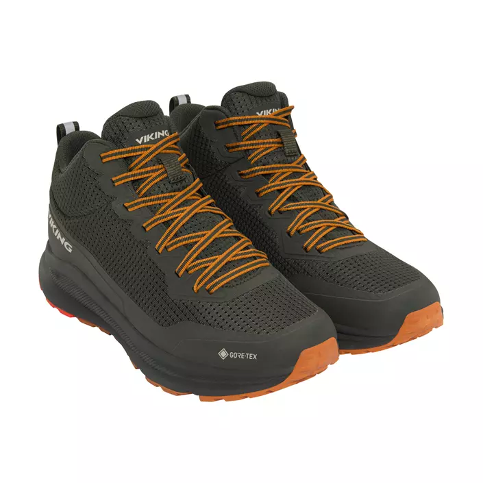 Viking Motion Mid GTX M sneakers, Pine/Red, large image number 1