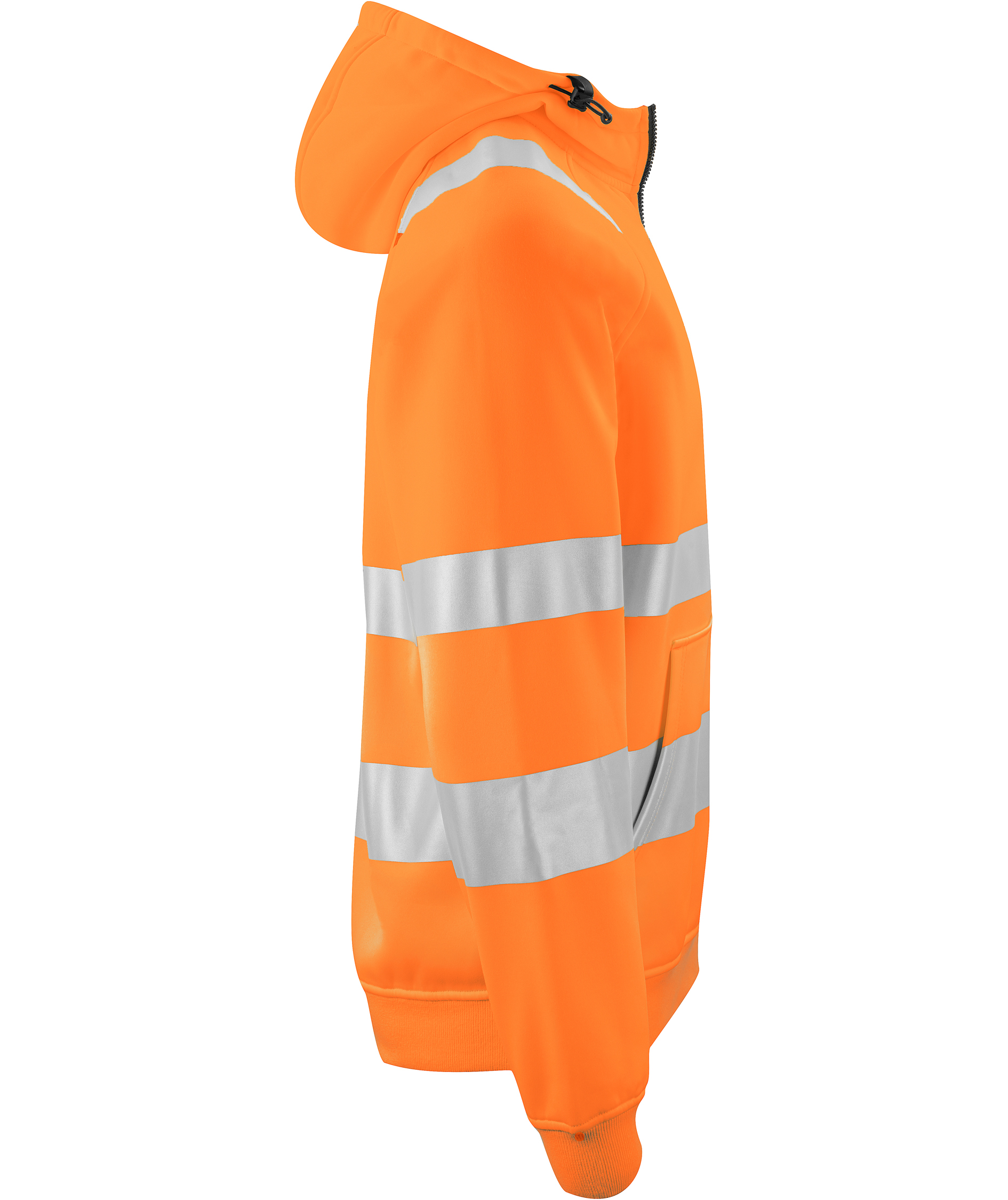 ProJob hoodie with zipper, Hi-Vis Orange/Black, large image number 2