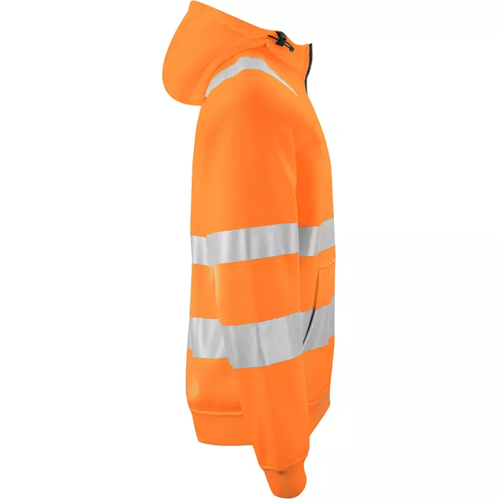 ProJob hættetrøje med lynlås, Hi-Vis Orange/Sort, large image number 2