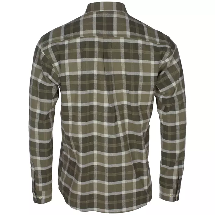 Pinewood Härjedalen regular fit flannel skovmandsskjorte, Mosgrøn/Jagt Oliven, large image number 1