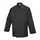 Portwest C834 chefs jacket, Black, Black, swatch