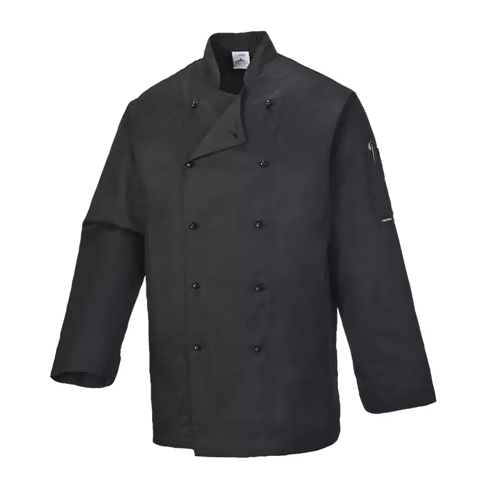 Portwest C834 chefs jacket, Black, large image number 0